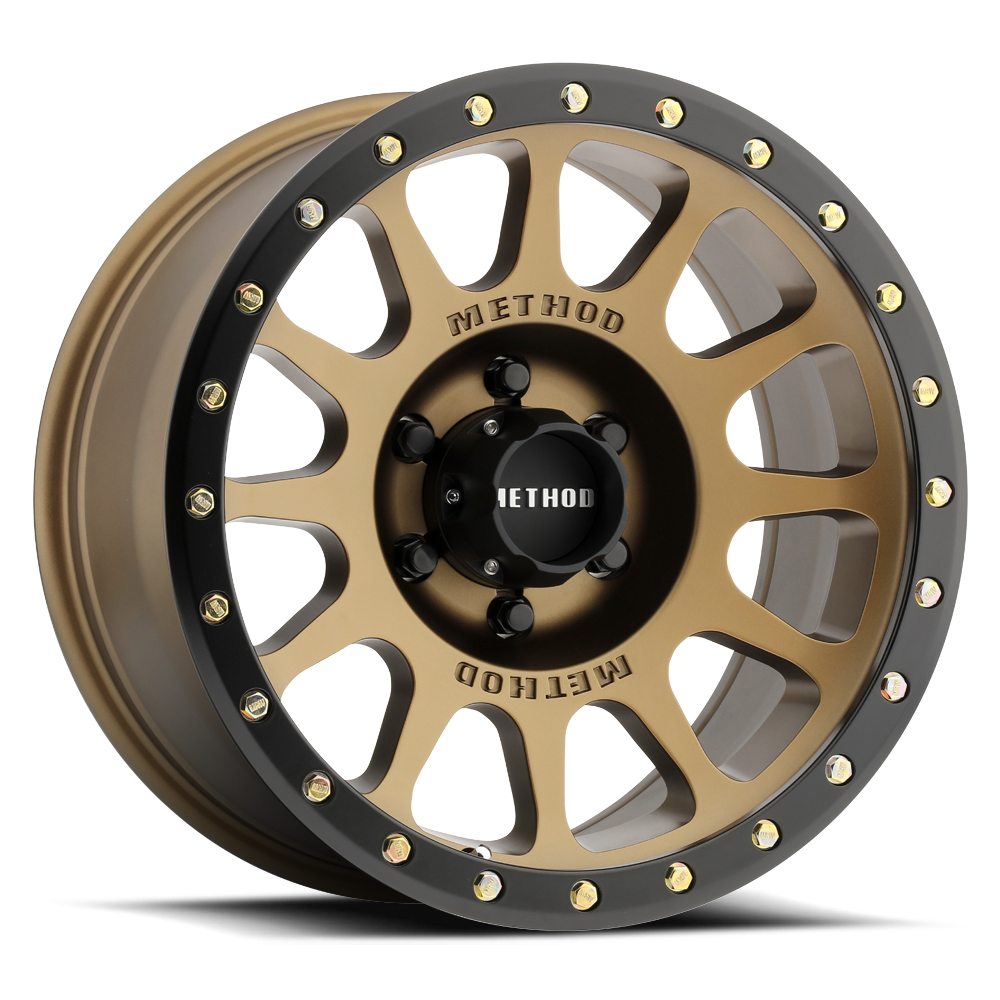 4-Method Race MR305 NV 17x8.5 6X5.5 6X139.7 ET-0 Bronze Matte Black Lip Wheels