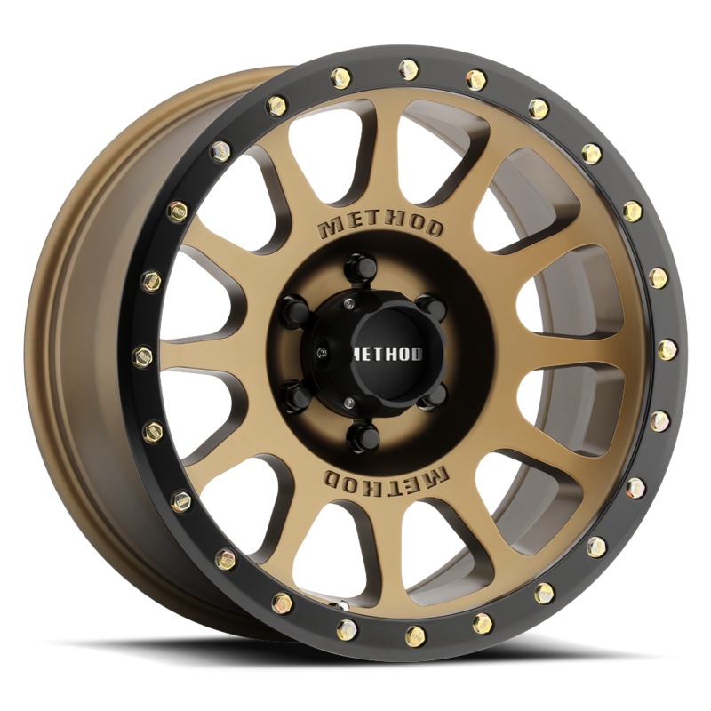4-Method Race MR305 NV 17x8.5 6X5.5 6X139.7 ET-0 Bronze Matte Black Lip Wheels