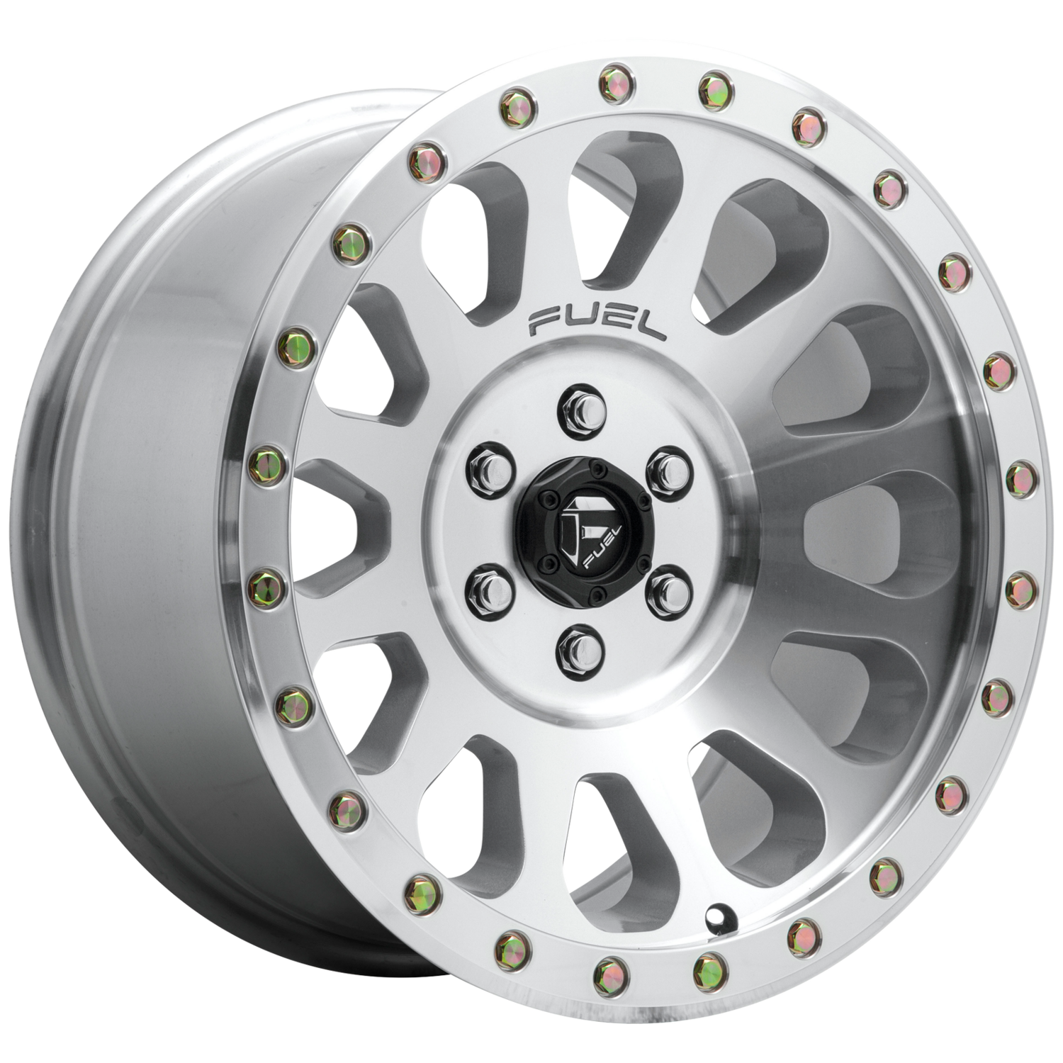 Fuel Vector 18x9 5x127 +1mm Machine Clear Coat Wheels