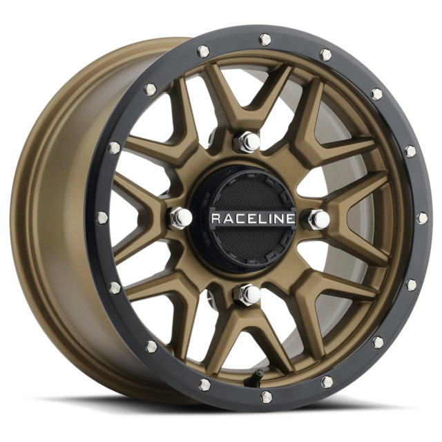 4-Raceline UTV Krank A94BZ 15x7 4X156 +10mm Bronze/Black Ring Wheels