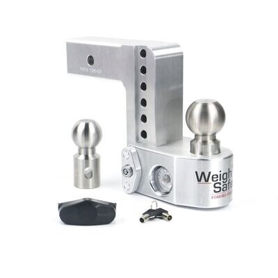 Weigh Safe - Class 4 Adjustable 4" Drop Ball Mount Set With Built-in Scale for 2" Receivers