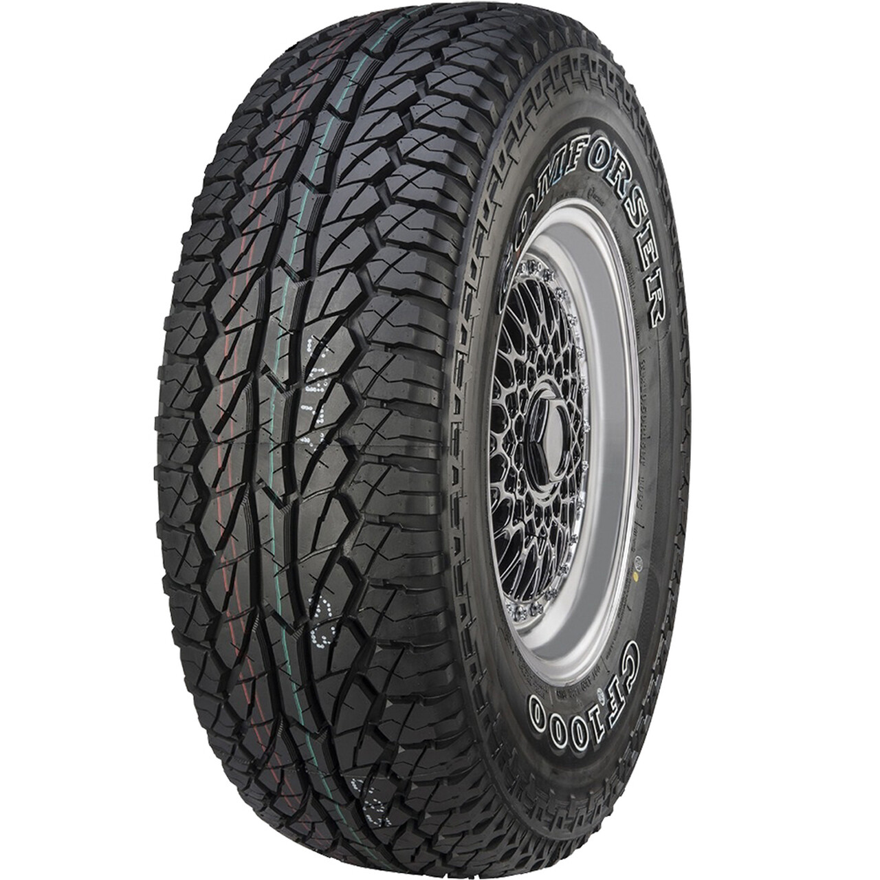 Comforser CF1000 35x12.50R18 LT 123S 10Ply X-Rayed 40psi A/T Tire ( 1 tire)