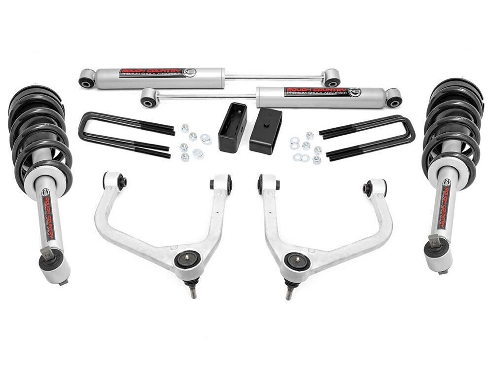 Rough Country 3.5" Lift Kit (19-24) Chevy Silverado & Gmc Sierra 1500 2WD/4WD