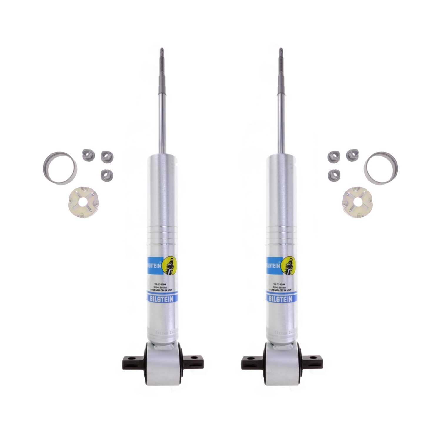 Bilstein 5100 Adjustable 0-2.75" Shock Absorber (2 Front) For 07-18 Silverado Avalanche Tahoe & Gmc Sierra Yukon 1500 4WD