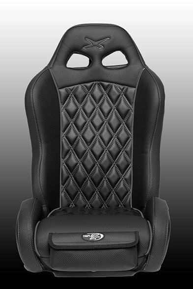 Front Bucket Seats Venom Black Stitch All Black Color Seats For Can-Am X3 (Pair)