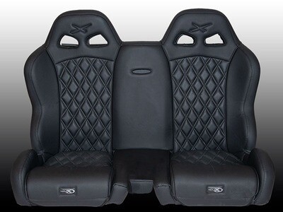 Venom Full Set (2 Front Buckets Seats And 1 Rear Bench) Black Stitch All Black Color For Can-Am X3