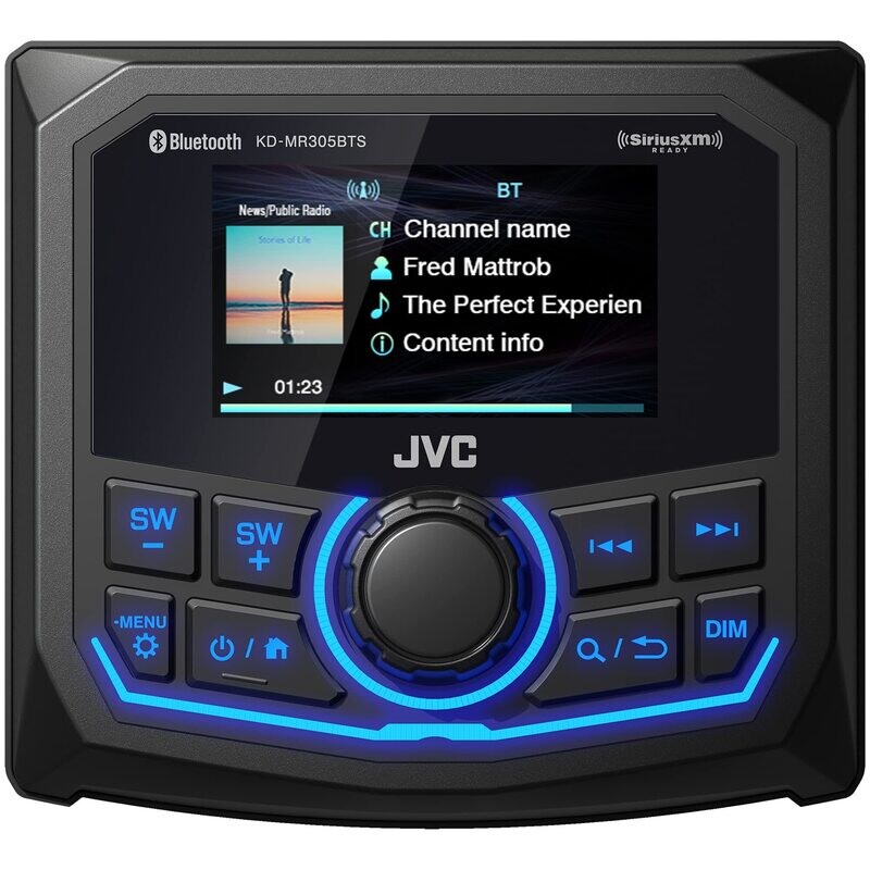 JVC Marine digital media receiver (does not play CDs)
