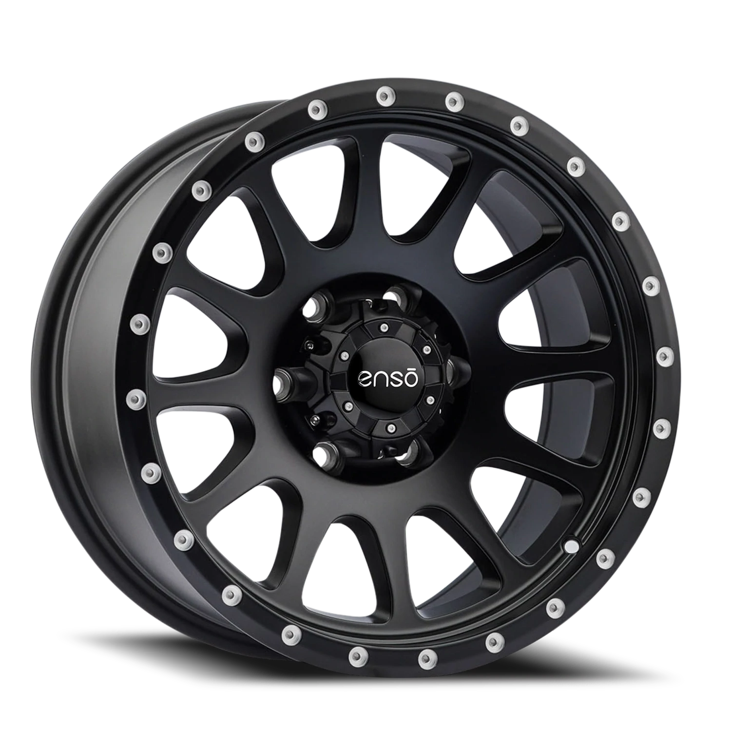 Enso Summit 17x9 6x139.7 6x5.5 ET0 Satin Black Wheels