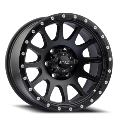 Enso Summit 17x9 6x139.7 6x5.5 ET0 Satin Black Wheels (ON SALE)