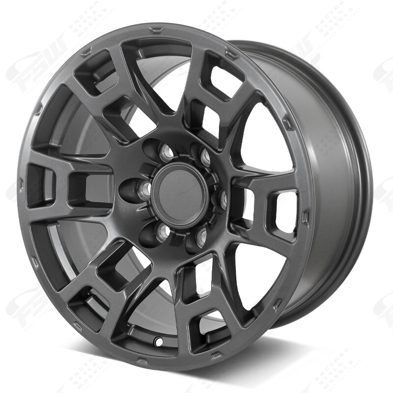 TRD Style 17x8.5 6X139.7 6x5.5 -10mm Gunmetal Wheels