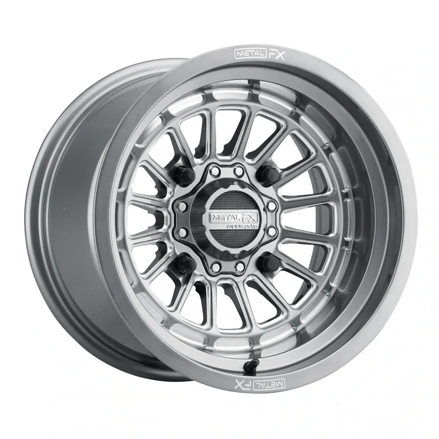 Metal FX Delta Non-Beadlock 15X7 4X156 +25 Gunmetal Contrast Cut Wheels