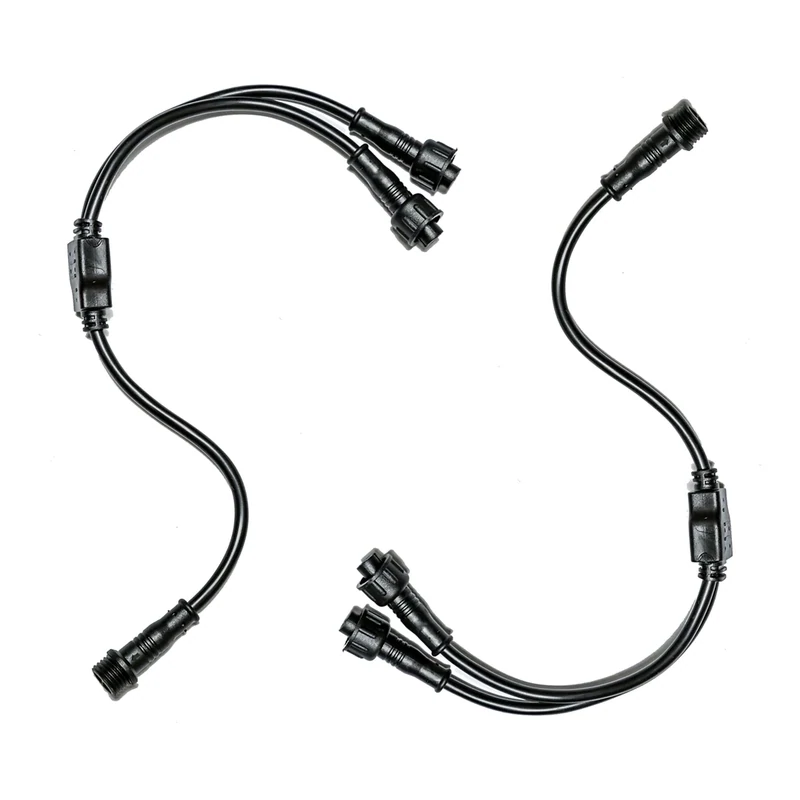 5150 187  2 LEAD Y-SPLITTER For Rock Lights Whips Fangs Eyebrows Halos