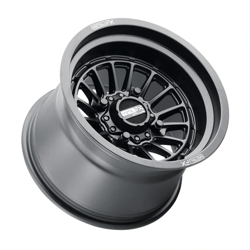 Metal FX Delta Non-Beadlock 15X10 4X136/4x137 +0 Offset Satin Black (Includes 2-wheels)