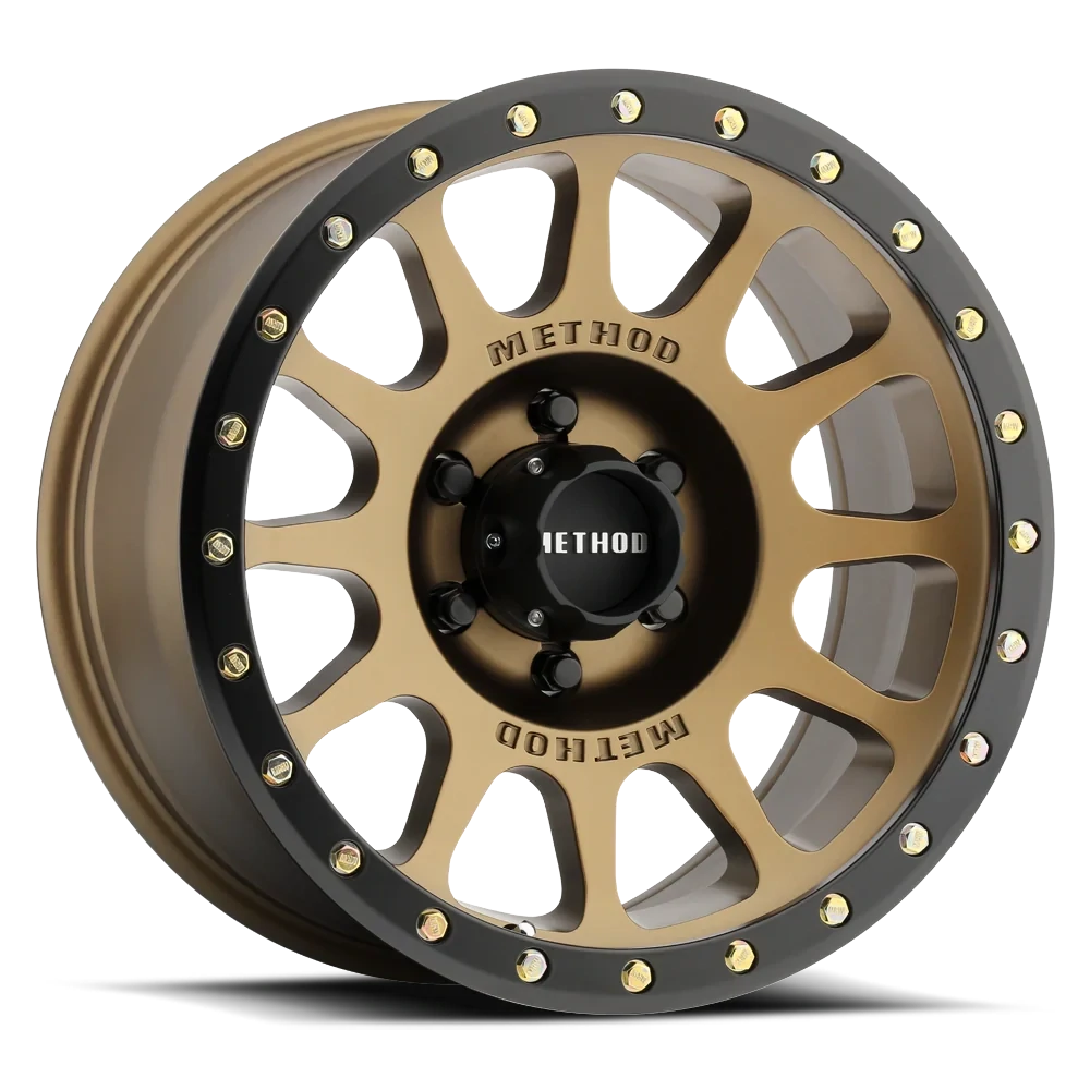 4-Method Race MR305 NV 17x8.5 6X135  ET-O Bronze-Matte  Black Lip Wheels