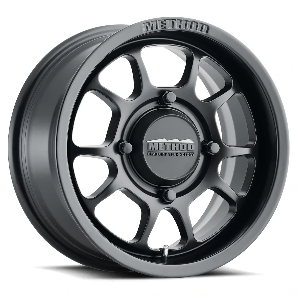 4-Method Race UTV MR409 Bead Grip 15x7 4x156 13mm/4+3 Matte Black Wheels