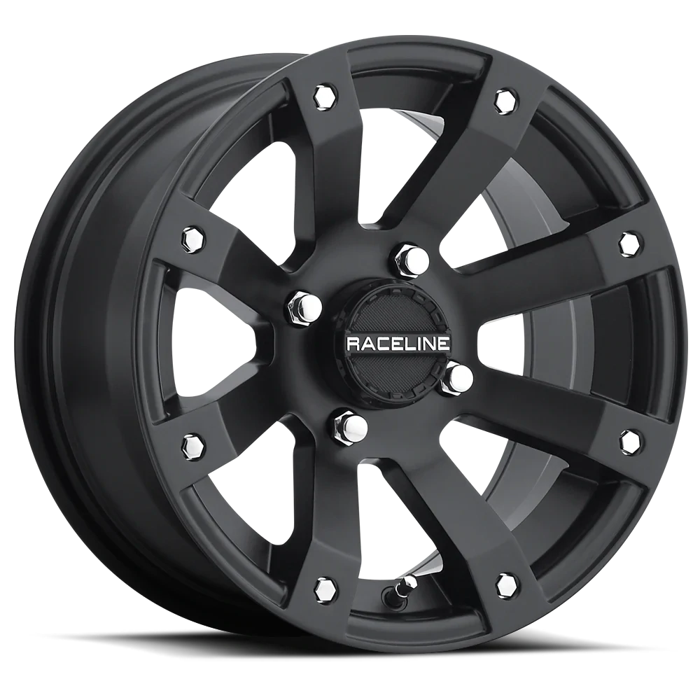 4-Raceline UTV A79 Scorpion 14x7 4x156 (5mm) Matte Black Wheels