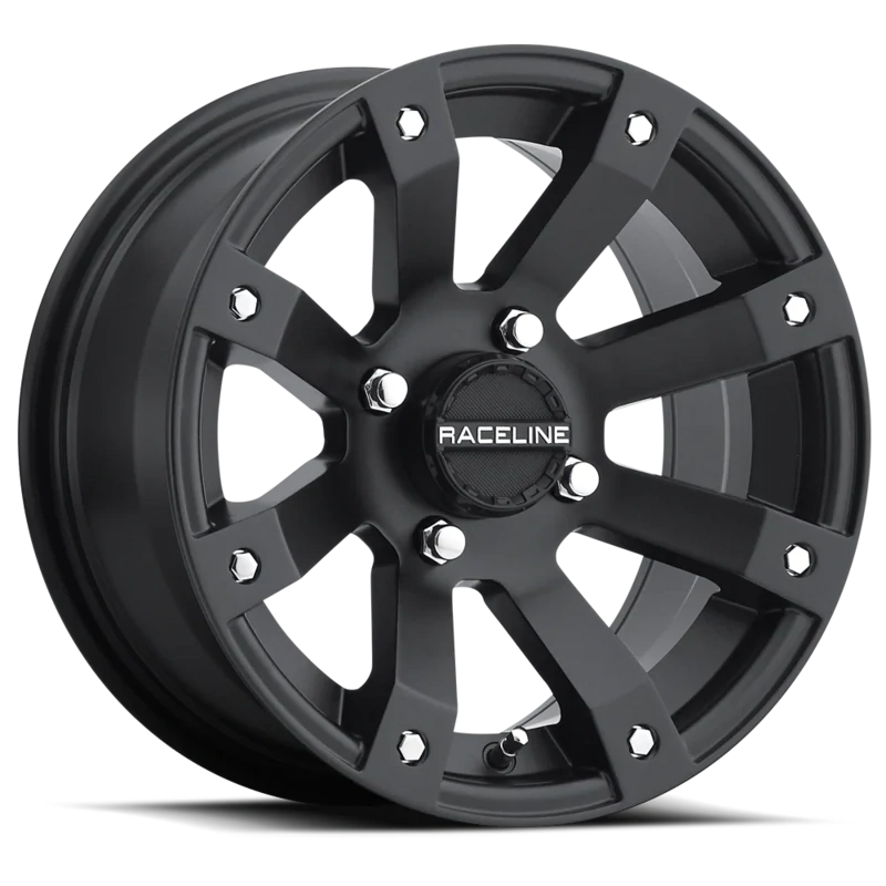 4-Raceline UTV A79 Scorpion 14x7 4x156 (5mm) Matte Black Wheels