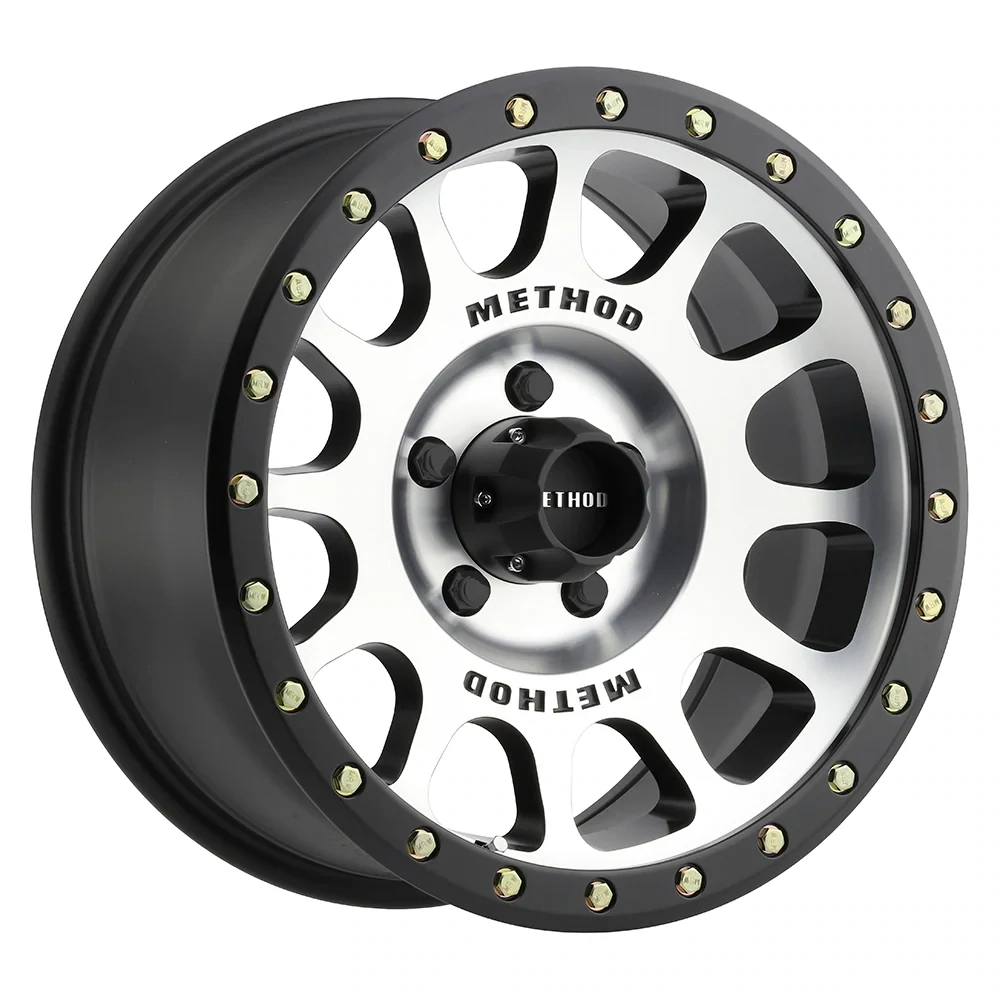 4-Method Race MR305 NV 17x8.5 5X5.5 5X139.7 ET-0  Machined Black ring Wheels