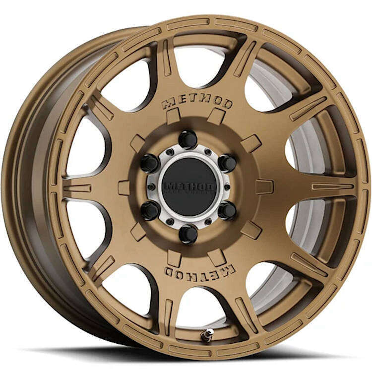 4-Method Race MR308 18x9 6X5.5 6X139.7 18MM Bronze-Matte Black Lip Wheels