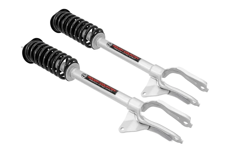Rough Country Loaded Lifted Strut Pair 2.5" For (16-22) Jeep Grand Cherokee & Dodge Durango 4WD