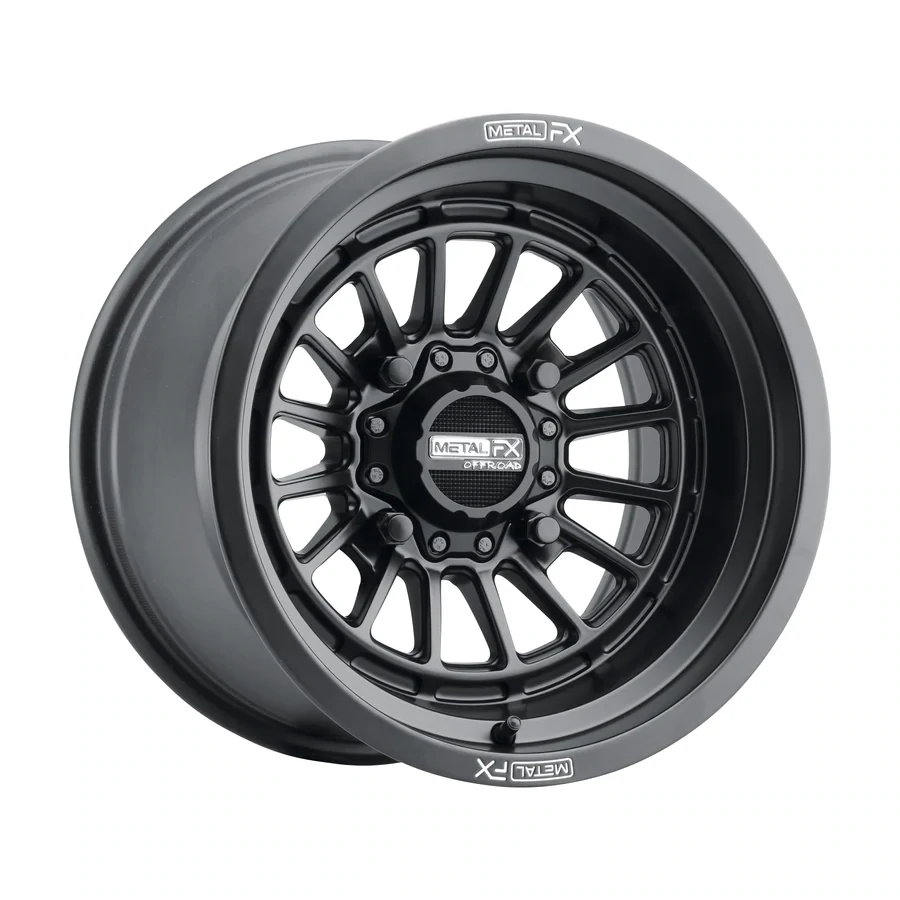 Metal FX Delta Non-Beadlock 15X10 4X156 +0 Offset Satin Black (Includes 2-wheels)