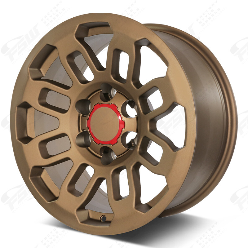 TRD Style 17x8 6X139.7 6x5.5 ET-0 Bronze Wheels