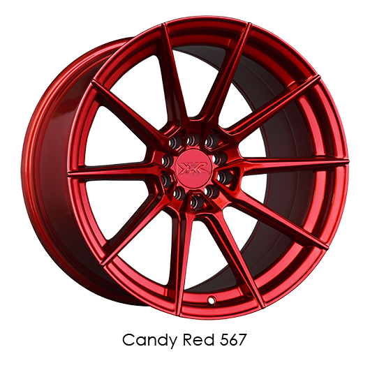 XXR 567 18x9.5 5x100 5x114.3 +38MM Candy Red Wheels