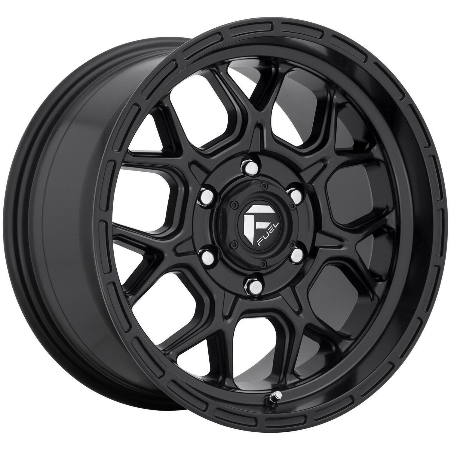 4-Fuel Tech 20x10 6X139.7 6x5.5  -18mm Matte Black Wheels