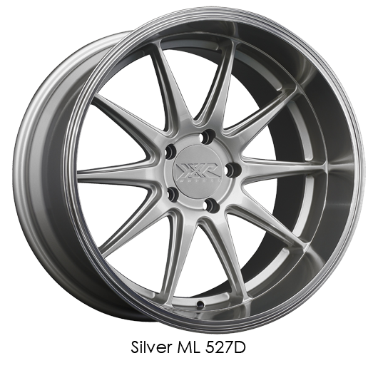 XXR 527D 18x9 5x114.3 +35MM Silver/ML Wheels