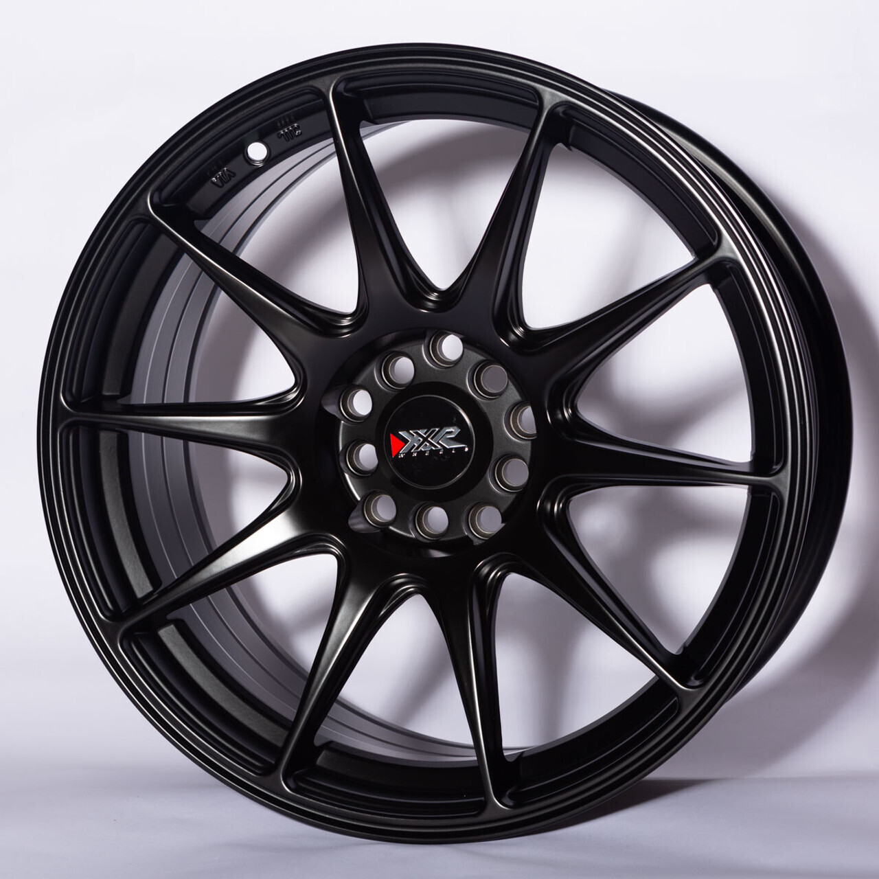 XXR 527 17x8.25 5x100 5x114.3 +25 Flat Black Wheels