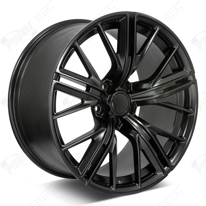 ZL Mesh Style F20x10 R20X11 5x120 Satin Black Staggered Wheels