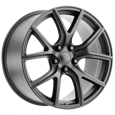 Trackhawk Style 22x10 5x127 5x5 +35 matte vapor Wheels