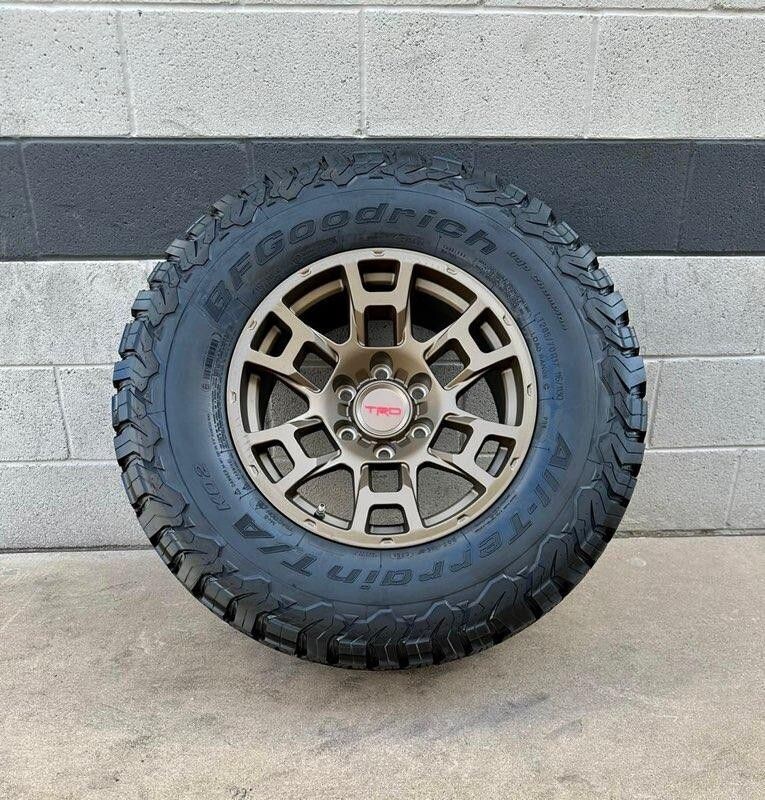 Wheel & Tire Package TRD Style 17X8.5 6x139.7 Bronze Wheels & 285-70-17 BF Goodrich KO2 Tires