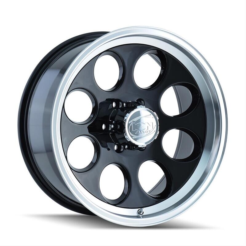 Ion 171 18x9 5x127 5x5 Black Machined Lip Wheels (on sale)