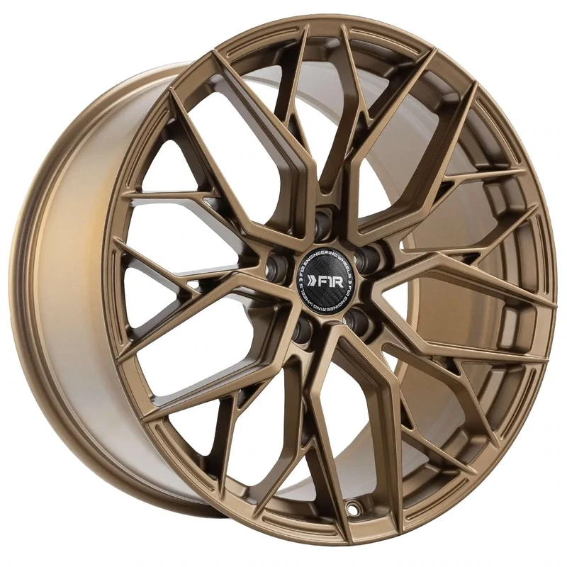 F1R FS3 2-19x8.5 & 2-19X9.5 5x114.3 Matte Bronze (Staggered Wheels Set)