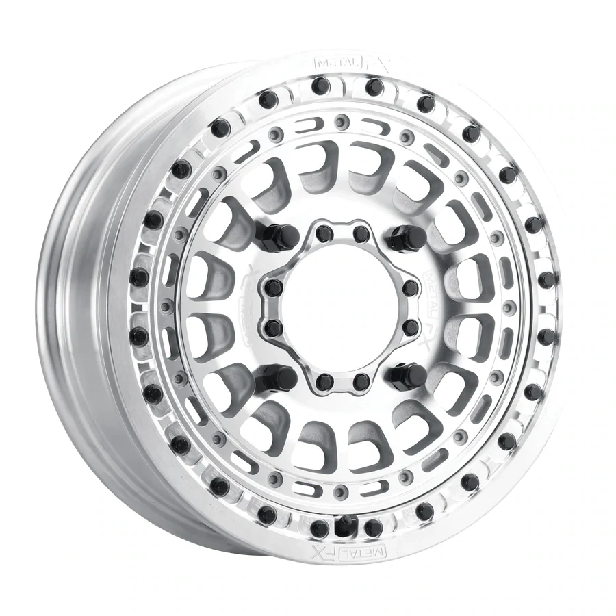Metal FX Hitman Beadlock 15X6 4X136 4X137 +38 BS Raw Wheels (No Center Caps)