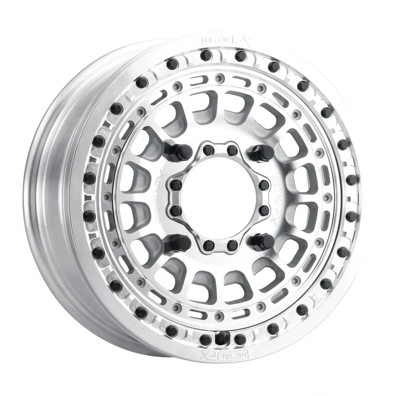 Metal FX Hitman Beadlock 15X6 4X136 4X137 +38 BS Raw Wheels