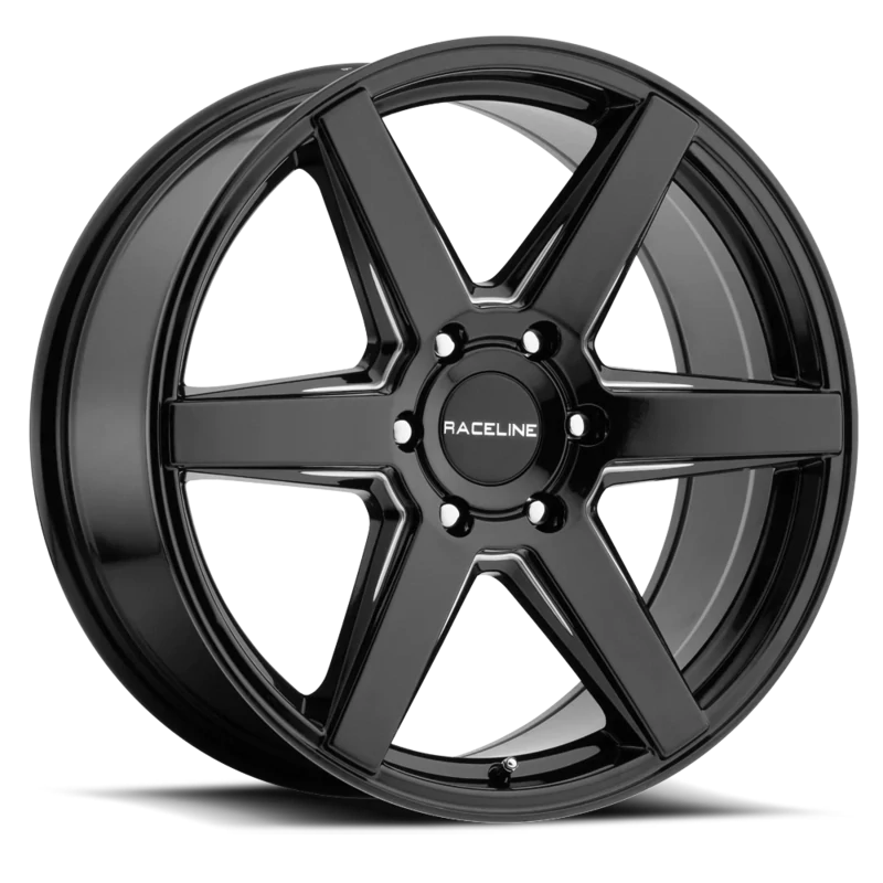 4-Raceline Surge 20x8.5 6x139.7 6x5.5 +15mm Gloss Black Miiled
 Wheels (on sale)