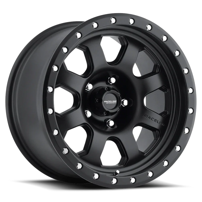 Raceline Avenger 17x9 6x139.7 6x5.5 -12mm Black Wheels