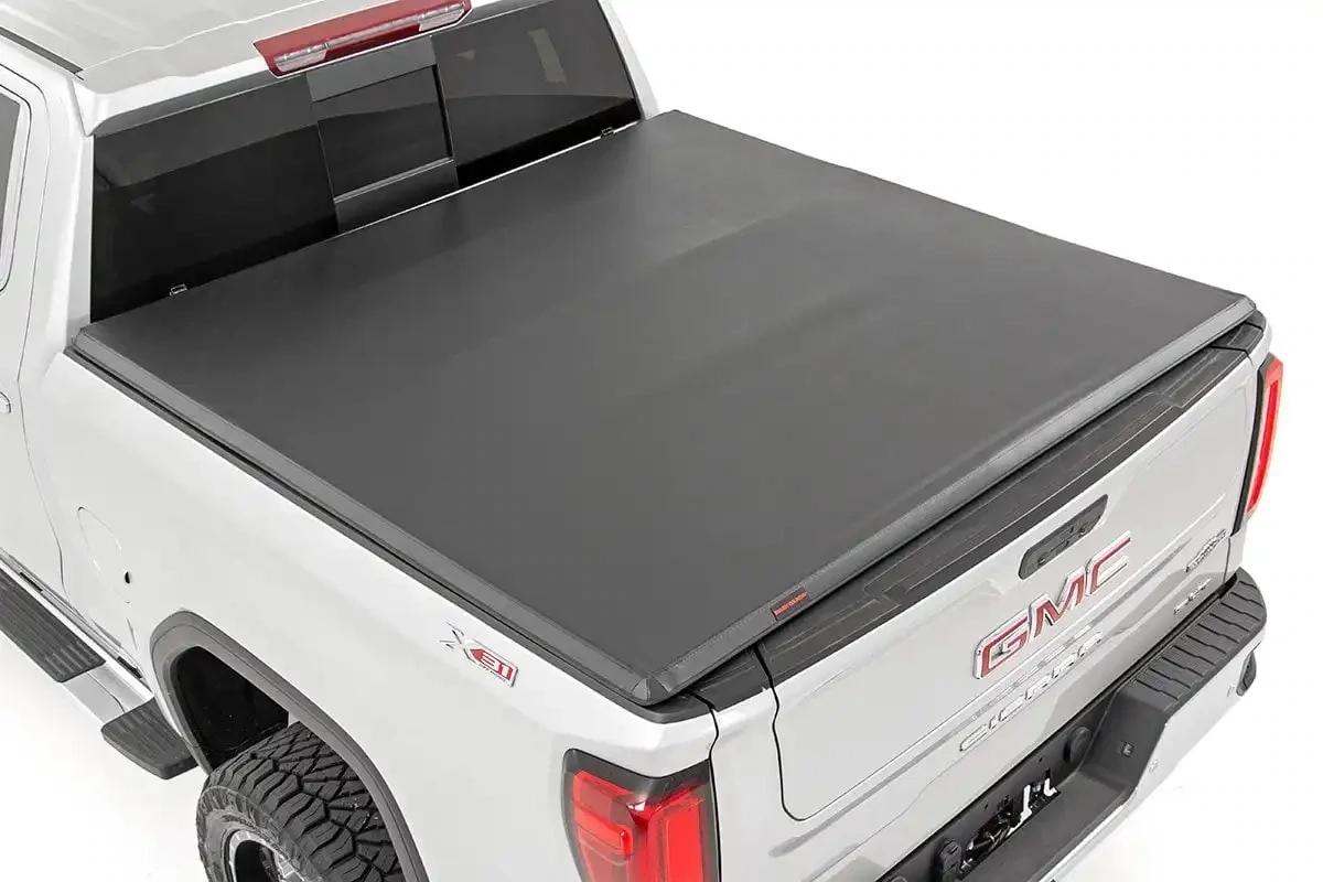 Rough Country Soft Tri-Fold Bed Cover 5'10" Bed For 19-25 Chevy/GMC 1500