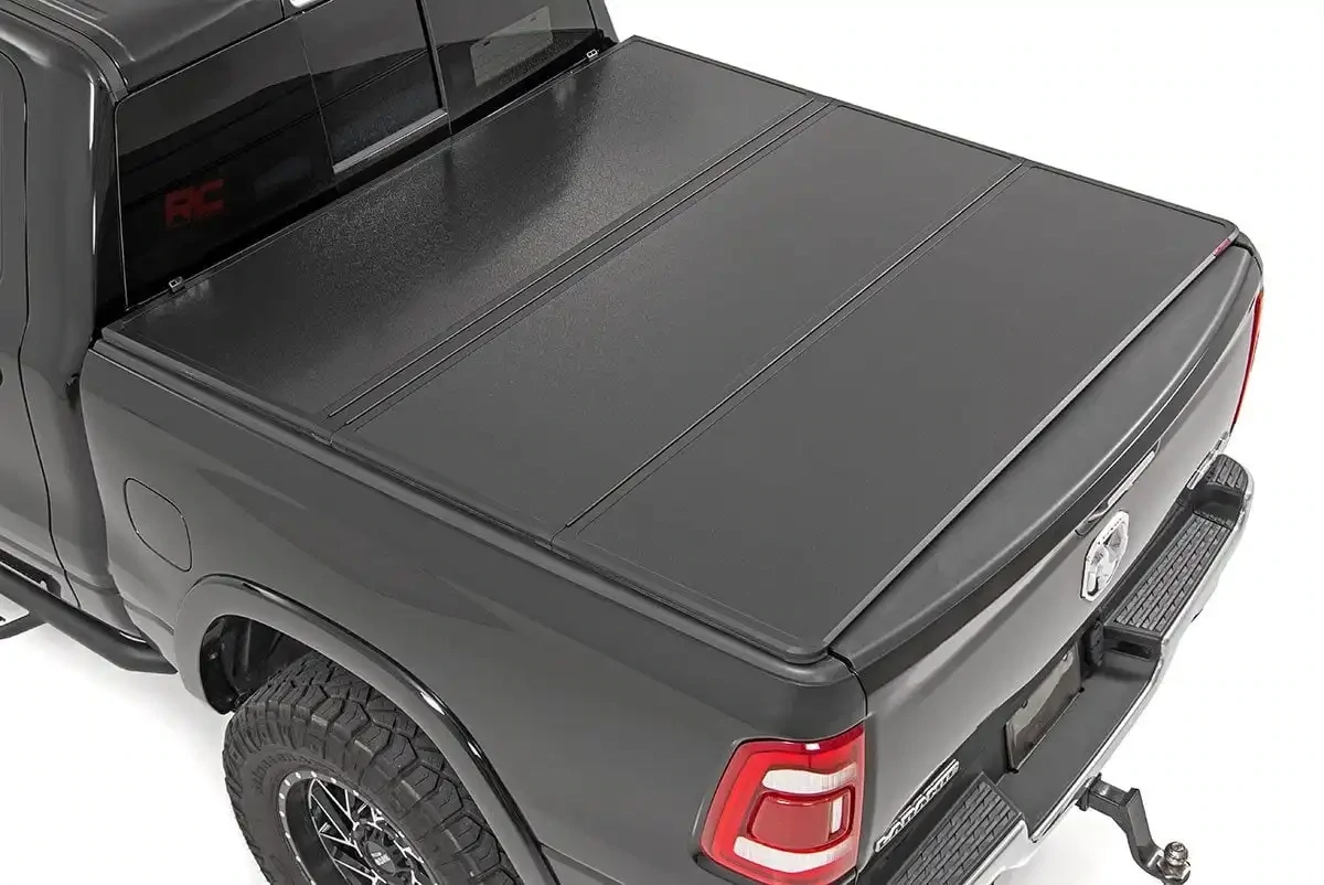 Rough Country Hard Folding Bed Cover 5'7" Bed For 2010-2024 & Classic Ram 1500 2WD/4WD