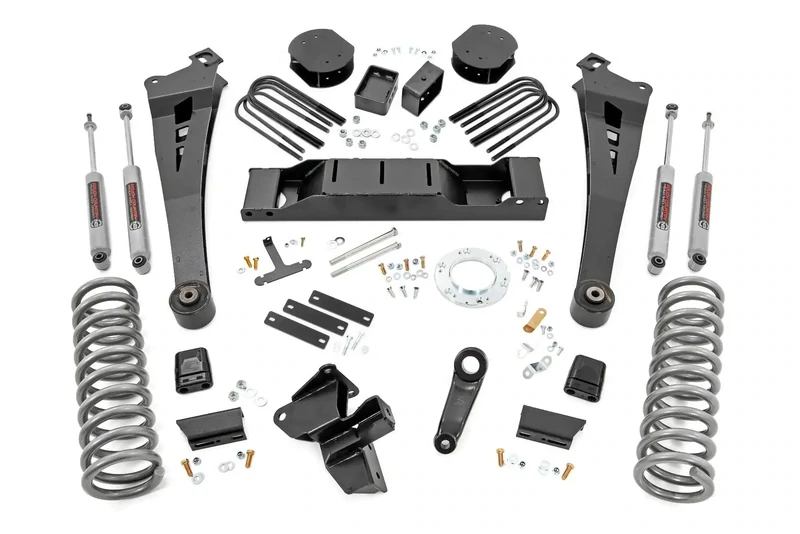 Rough Country 5" Lift Kit/DRW/OE Rear Air For (20-23) Dodge Ram 3500 4WD