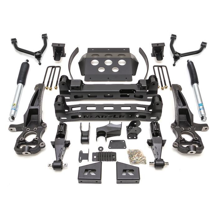 Ready Lift 8" Big Lift Kit With Upper Control Arms & Rear Bilstein Shocks For 19-24 GM Silverado/Sierra 1500