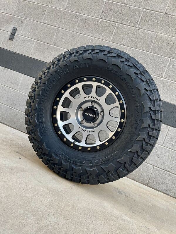 Wheel & Tire Method Race 17x8.5 5x5 Wheels & 33x12.50-17 Nitto Recon Grapppler  124R Tires