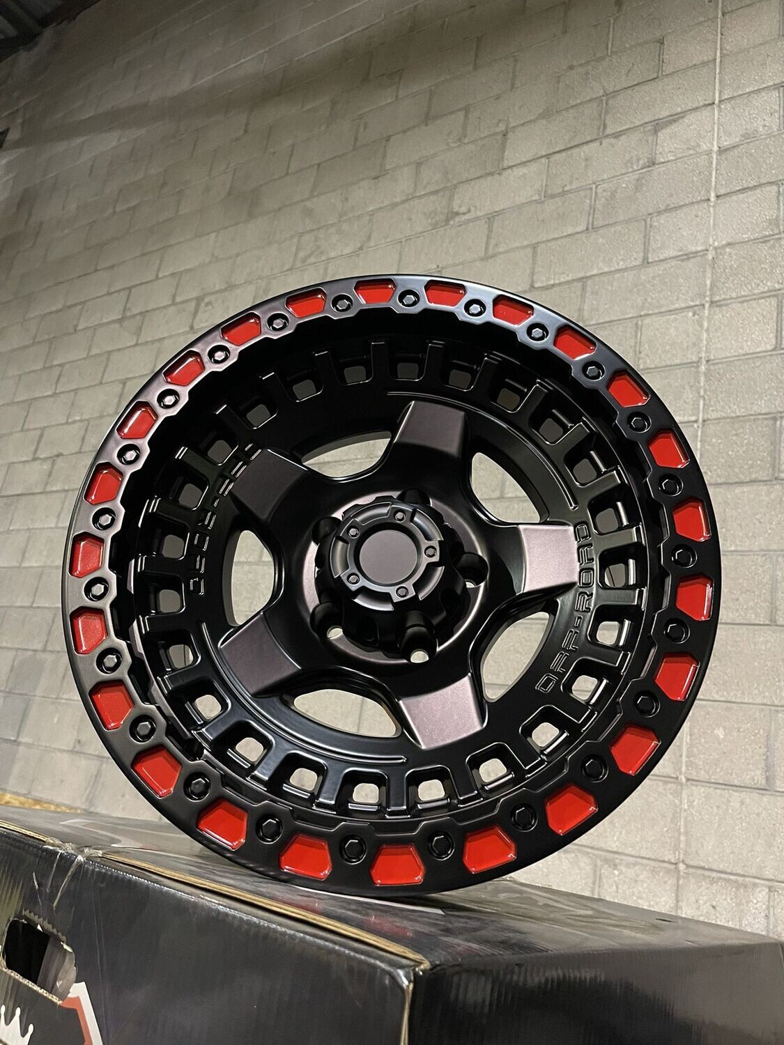 5 Wheel & Tire JT Offroad 17x9 5x5 Wheels & 33x12.50-17 Haida R/T  Tires