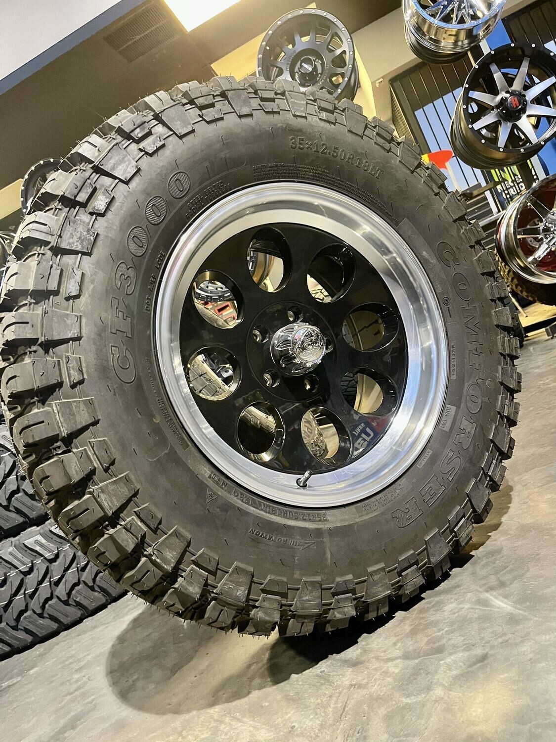 5 Wheel & Tire ION 18x9 5x5 Wheels & 33x12.50-17 Forceland R/T Tires