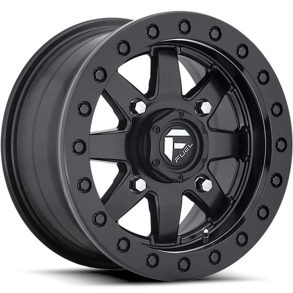 4-Fuel UTV D936 Maverick 15x7 4x137 +38mm Matte Black With a Real Beadlock Wheels