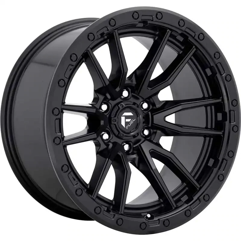 4-Fuel Rebel 20x9 5X150 1MM Matte Black Wheels