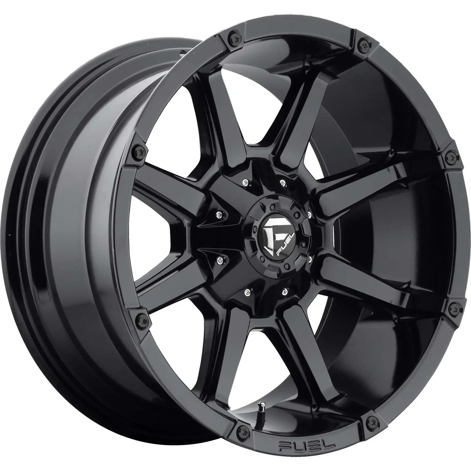4-Fuel Coupler 20x10 6X135 /6X139.7 -18mm Black Wheels