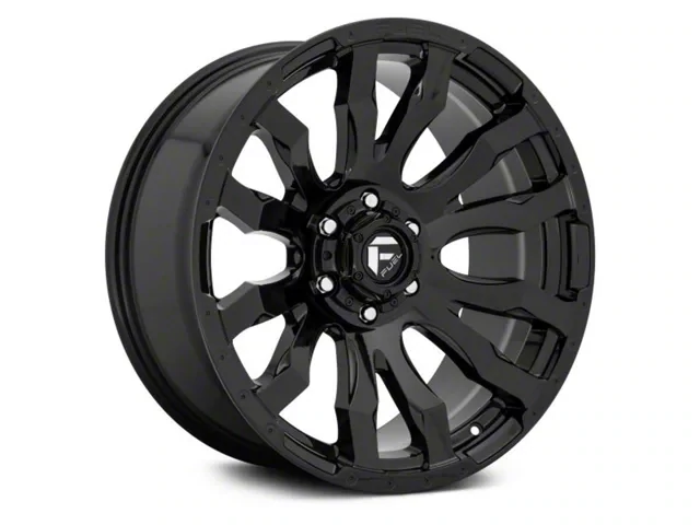 4-Fuel Blitz 20x9 6X139.7 6x5.5  +01mm Gloss Black Wheels